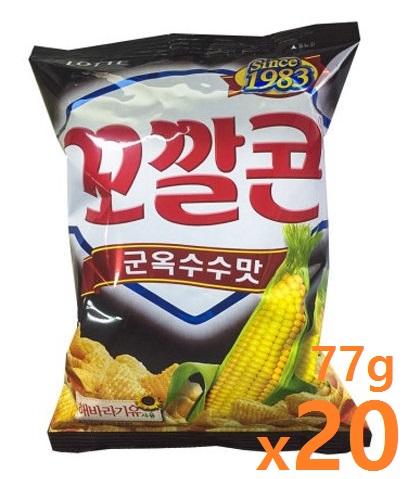 과자] 꼬깔콘군옥수수77g*12