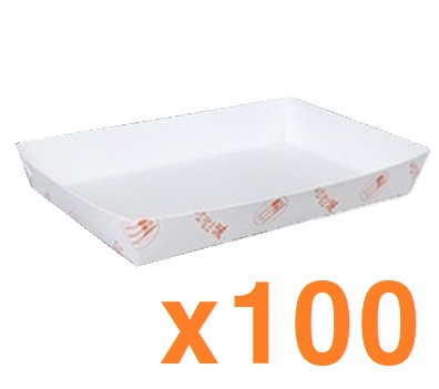 트레이)종이트레이 (직사각)*100ea