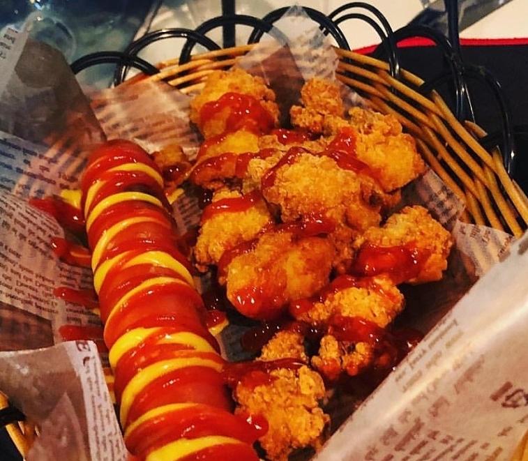 추천메뉴) 치킨강정소시지